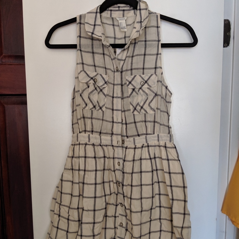Forever 21 Plaid Sleeveless Dress